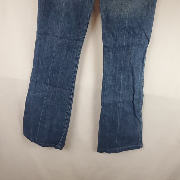 7 Jeans 7 For All Mankind Womens Blue Wash A Pocket Boot Cut Jeans Sz 27 - Picture 10 of 16